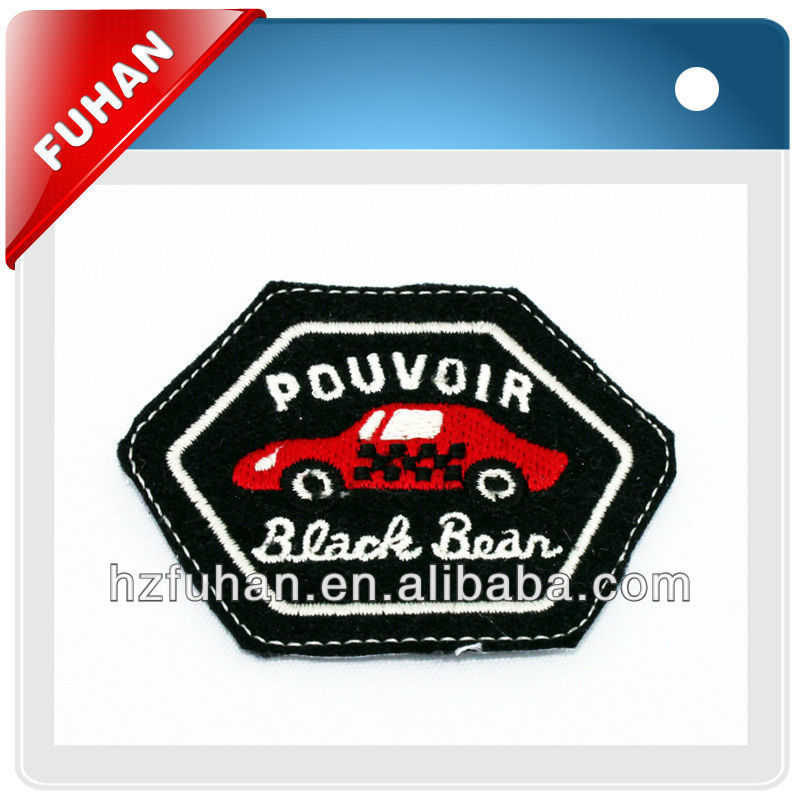 directly factory customized design high quality garment clothing embroidery patches