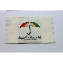 Computer embroidery woven &printed labels for umbrella