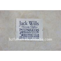 cotton printing labels for bags