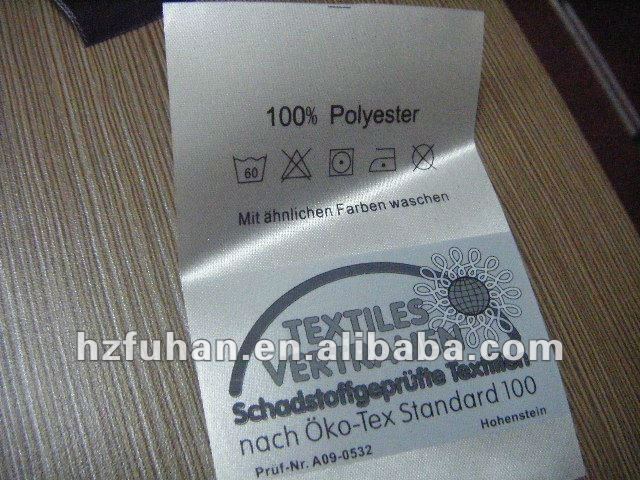 high quality luxury satin woven label for clothes