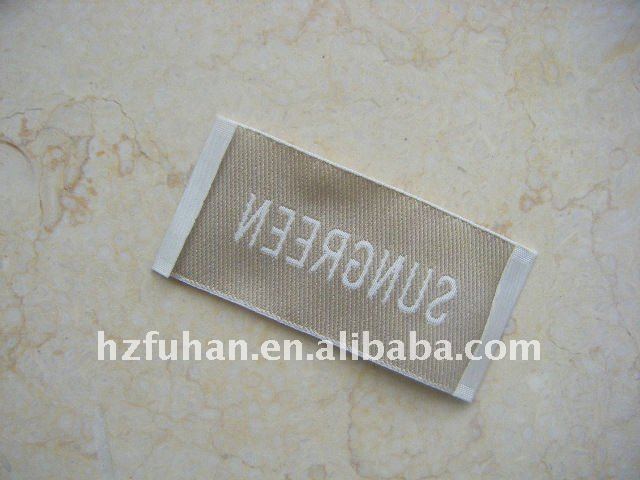 (china supplier) famous brand woven tag for apperal