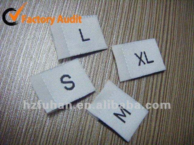 woven label manufactures, customize size woven labels