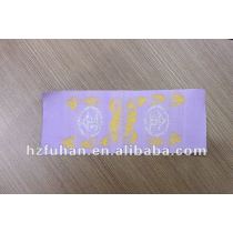 2012 beautiful satin woven labels for Sweet package