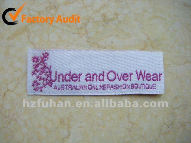 Fashion Custom Satin Clothing Label