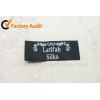 Black Ground White Letters Woven Clothing Labels