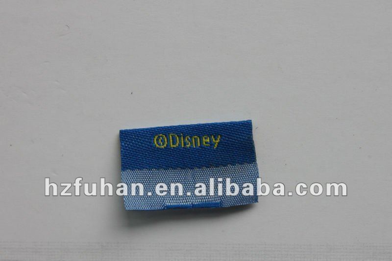 side folded woven label for custom