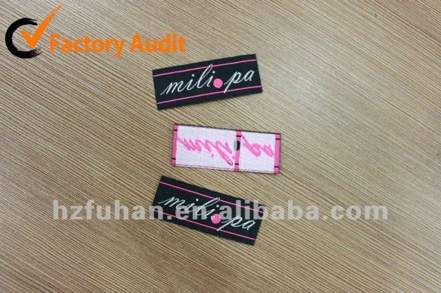 Silver Thread Woven Labels for Apparal