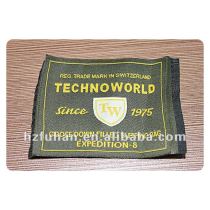 large square woven label