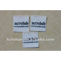 single slit woven label for club