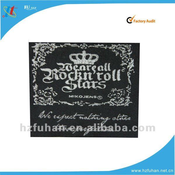 Colorful Embroidered Woven Labels for Carpet