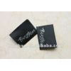 black smooth woven label for men