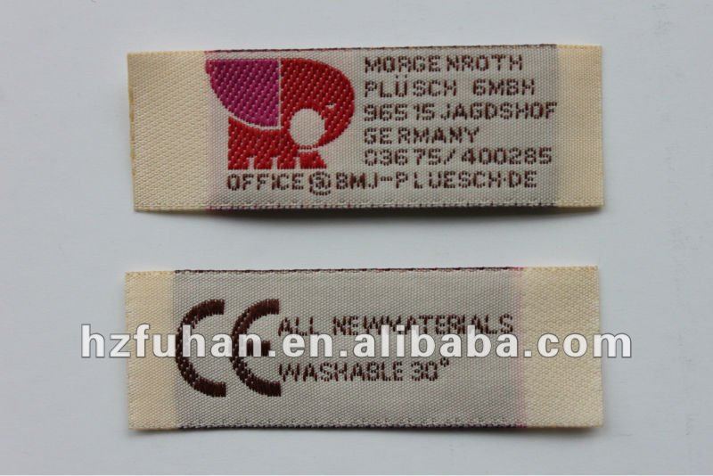 school bag accessories woven label