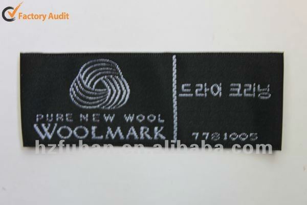 Triangle woven labels for home textile