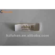 high quality golden yarn woven label