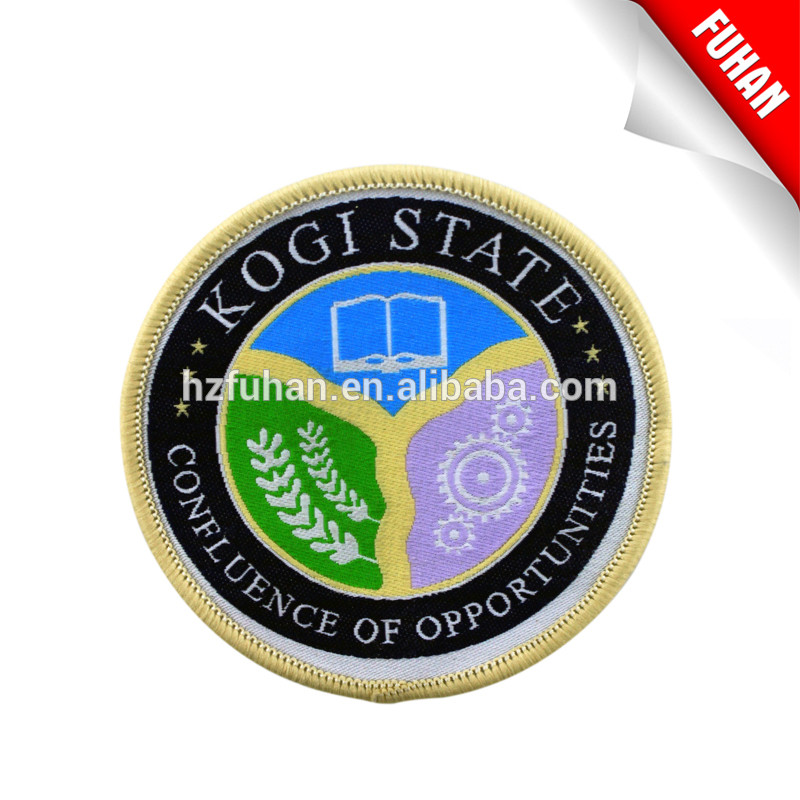 High quality woven patch for school uniform