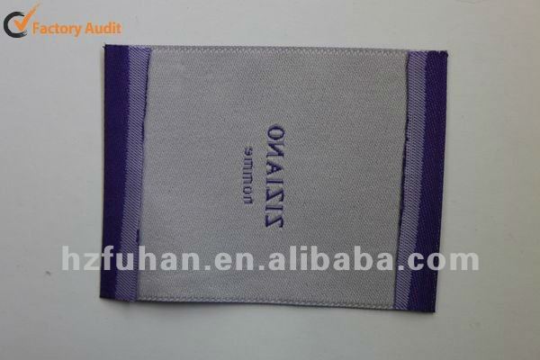double folded woven labels for school suits