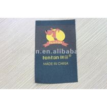 woven label wholesalers, customize colored jeans fabric label