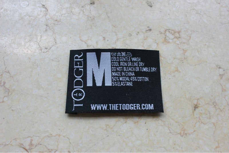 woven label wholesalers, customize end fold woven label