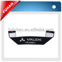 High quality mitre folded woven label for garment