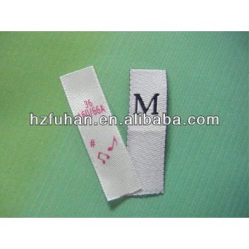 2013 fashion customized size labels for clothes