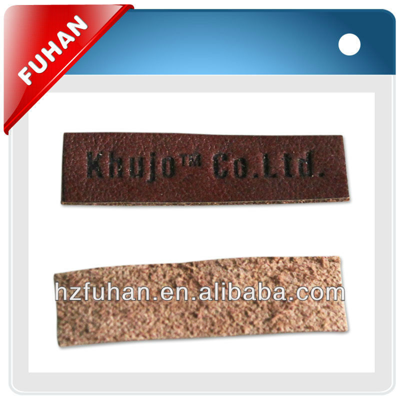 high quality leather labels for mat