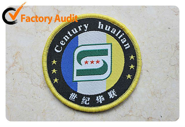 2013 fashion woven embroidered label for garments