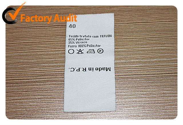 2013 fashion woven wash care label for garments