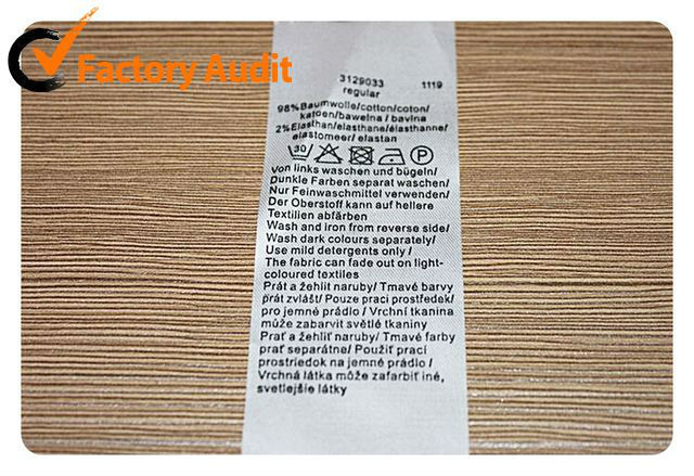 2013 fashion woven wash care label for garments