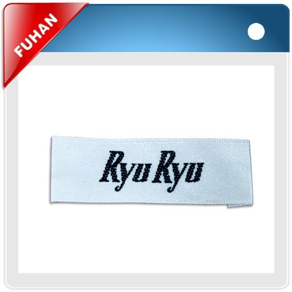 2013 hot popular apparel end fold woven labels