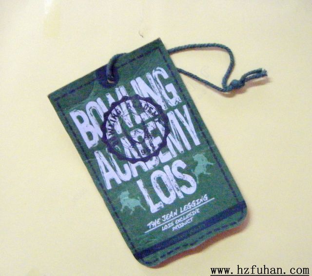 Directly factory paper printing hangtag for clothing