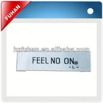 2013 best quality custom woven label wash care label