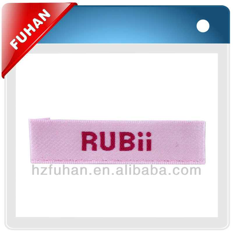 customized cheap neck woven labels for kids garment