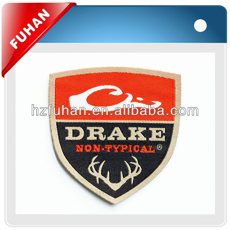 Best quality woven badge for clothing and jeans