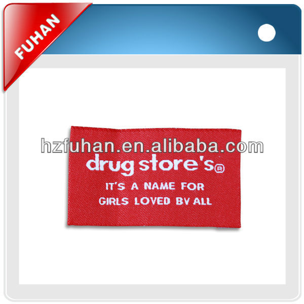 High quality customized ribbon clothing labels for collecions