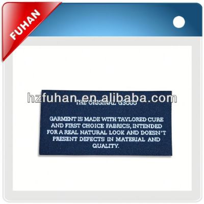 Customed directly factory apparel end fold woven labels