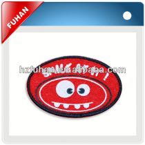Customed directly factory weaving label patch woven badges