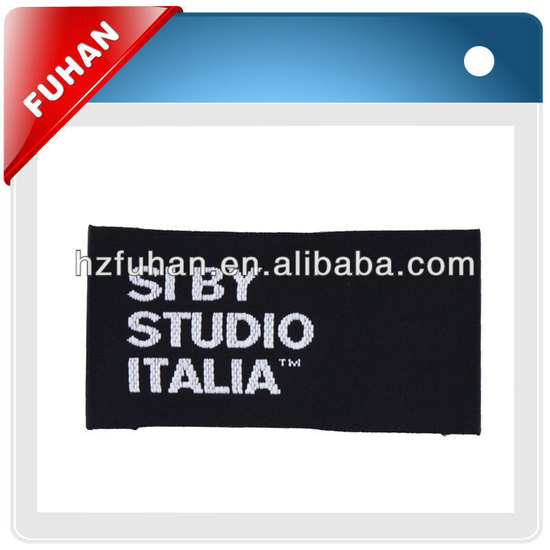 Supply 2013 newest fashionable and the most preferential prices custom woven clothing label