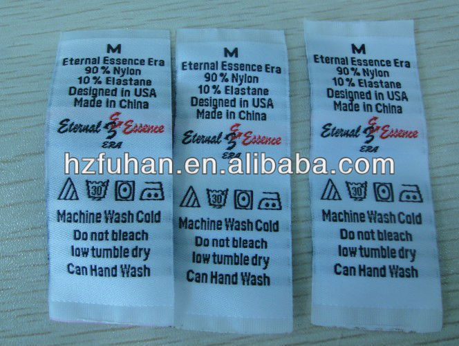 Soft and comfortable sew in fabric labels for collection