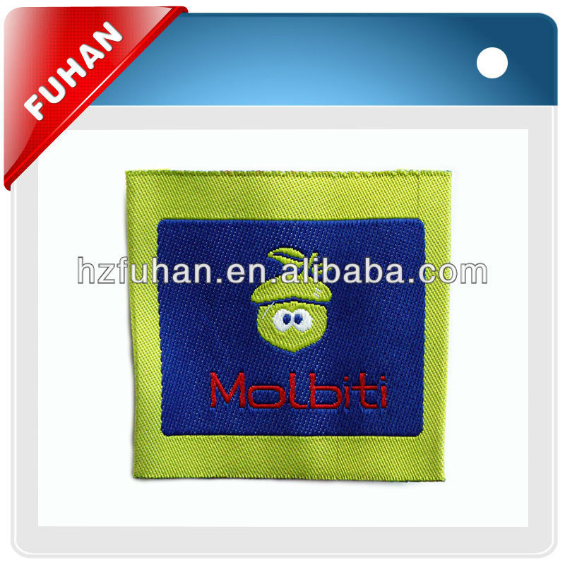 Colorful design jeans leather patch labels for clothing