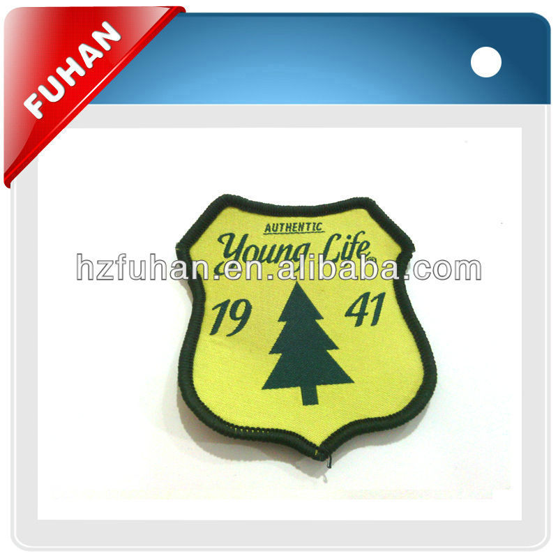 Direct Factory Custom Made Various shaped Embroidered Woven Patch