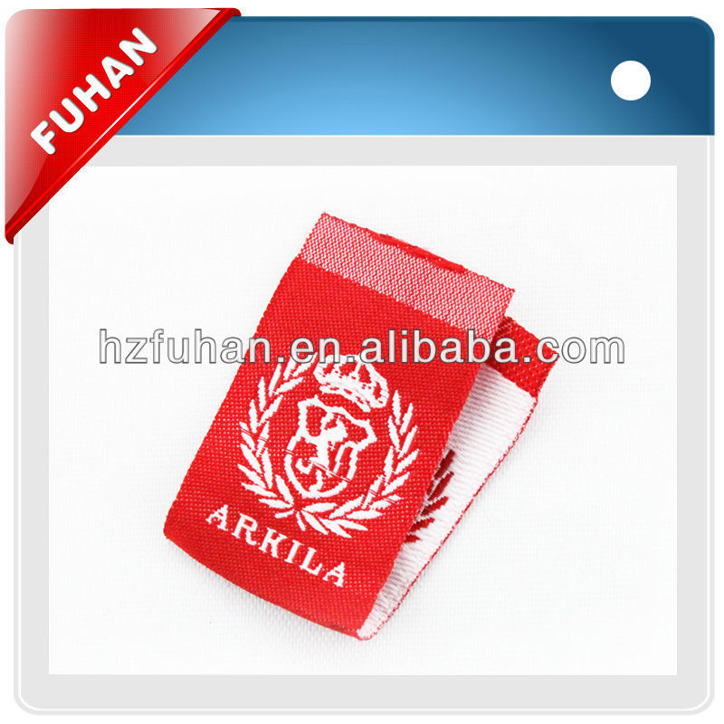 2013 Best Quality woven loop fold label for clothes