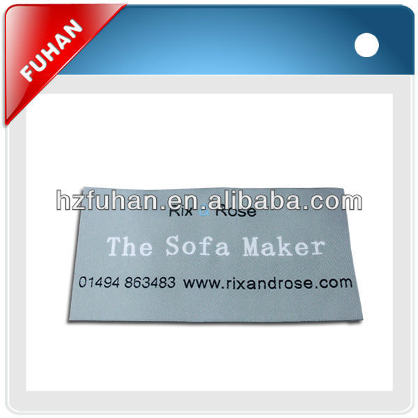 China factory customized iron on labels for clothing