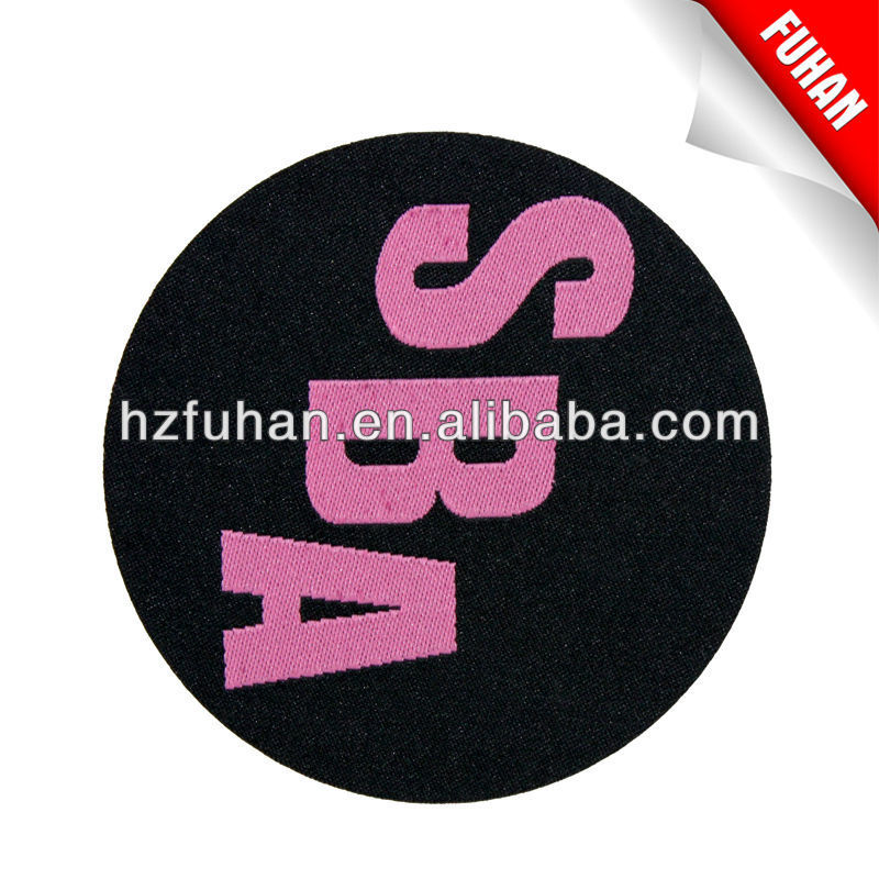 Direct Factory Custom Made New Style Red Woven Patch