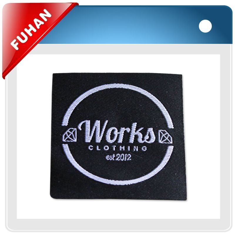 The Highest Quality centerfold woven label