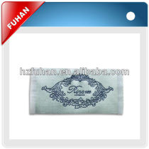 Cheap satin custom label for clothing from China factory