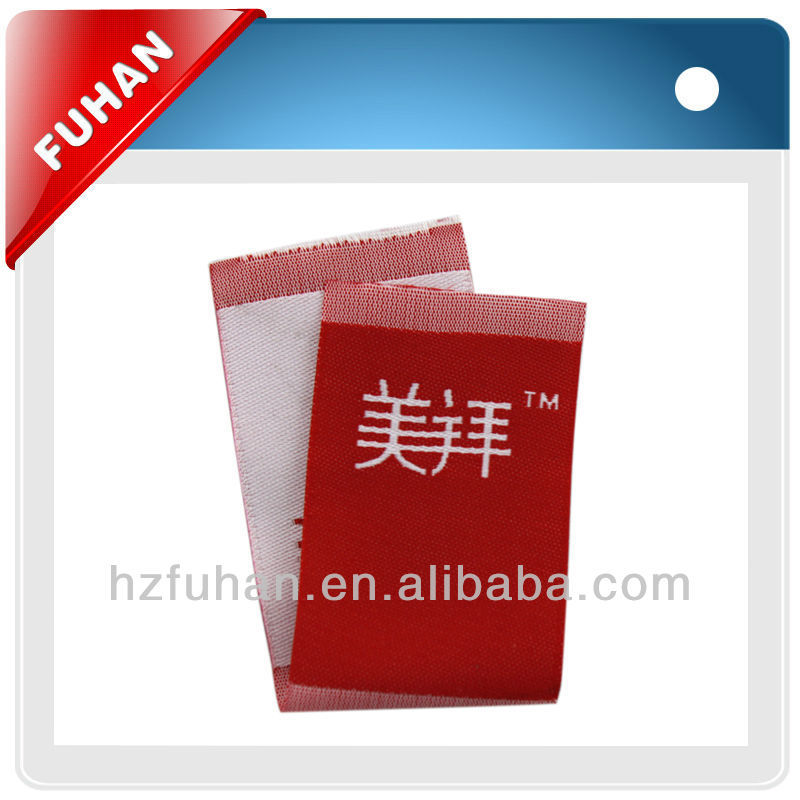 2013 Best Quality woven clothing label for clothes