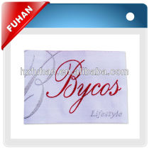 High quality polyester satin custom woven silk labels for garment