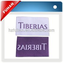 With 100% polyester fabric woven label FH-W617