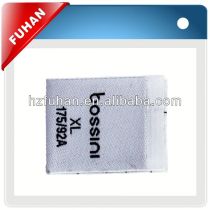 polyester woven size labels