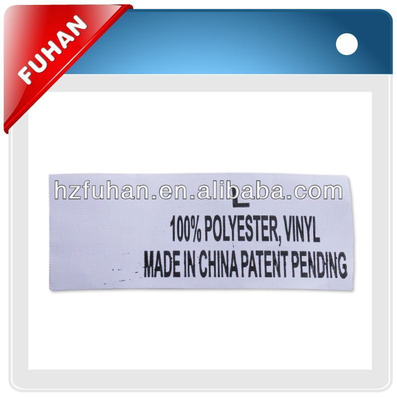 Elegant woven size label for women's clothing